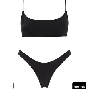 Triangl mica black swimsuit small